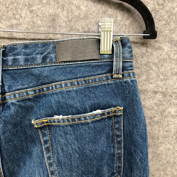 Carmar Womens Blue Distressed Wide Leg Jeans High Rise Size 29 - Picture 5 of 11